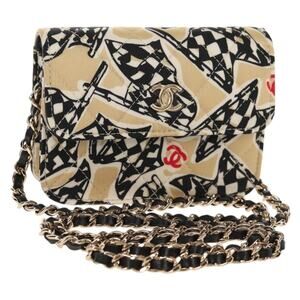 Chanel Chain Checkered Flag Matelasse Bag